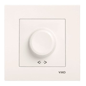 VİKO Karre/Meridian 90967220 Rotatif Dimmer (RL 600W/VA) [Krem]