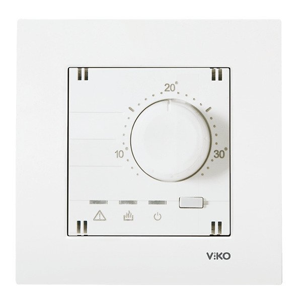 VİKO Karre/Meridian 90967130 Analog Termostat (Isıtma) [Beyaz]