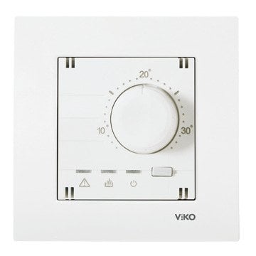 VİKO Karre/Meridian 90967130 Analog Termostat (Isıtma) [Beyaz]