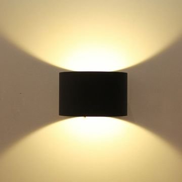 EGGE EG-7525 5 Watt Siyah Siyah/Beyaz Çift Yönlü LED Aplik - Gün Işığı (3000K)