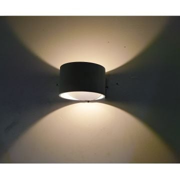 EGGE EG-7525 5 Watt Siyah Siyah/Beyaz Çift Yönlü LED Aplik - Gün Işığı (3000K)