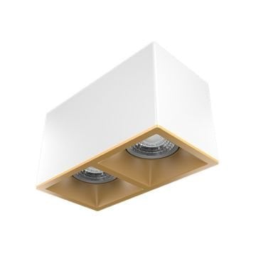 GOYA GY 1862-8 2x8 Watt Beyaz-Gold Sıva Üstü İkili LED Spot