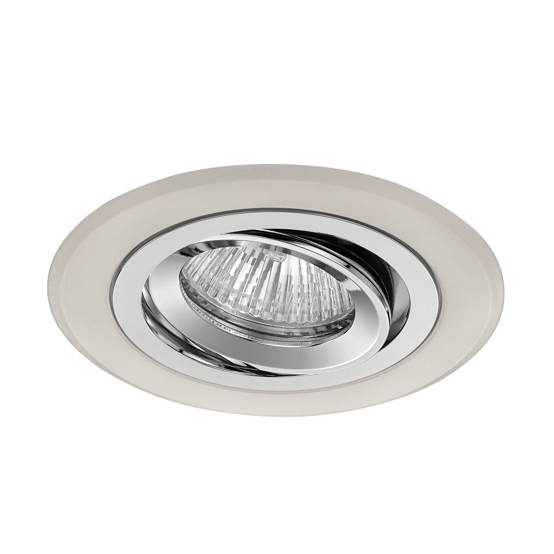 goldX ZE619-WH Beyaz-Krom Sıva Altı Kare Spot Kasası