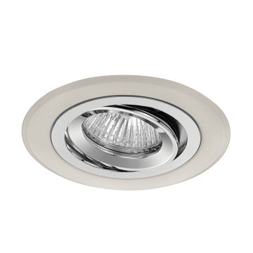goldX ZE619-WH Beyaz-Krom Sıva Altı Kare Spot Kasası