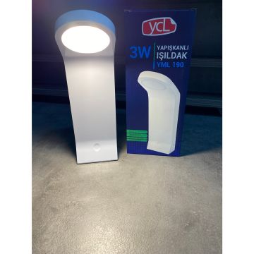 YCL YML 190 3 Watt Dimli ve Dokunmatik LED Masa Lambası - 3 Işık Renkli (Beyaz + Işık Beyaz + Gün Işığı)
