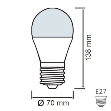 HOROZ 001-006-0015 PREMIER 15 Watt A70 LED Ampul