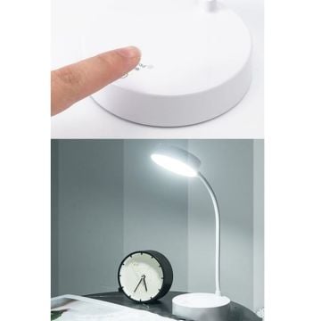 YCL YML 230 3 Watt Dimli ve Dokunmatik, Şarjlı Beyaz Akrobatik LED Masa Lambası - 3 Işık Renkli (Beyaz + Işık Beyaz + Gün Işığı)