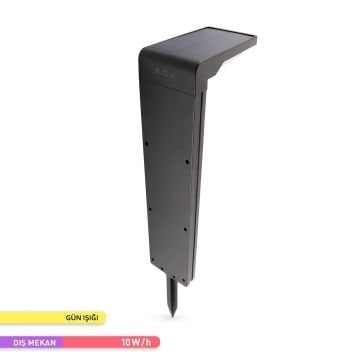 ACK AG60-03801 10 Watt/h Solar Kazıklı Bahçe Armatürü - Gün Işığı (3000K) - PC Gövde