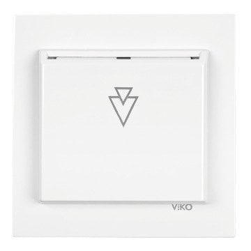 VİKO Karre/Meridian 90967118 Energy Saver (5V ESCR - Mekanik Anahtarlı) [Beyaz]