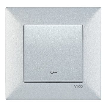 VİKO Novella/Trenda 92605005 Kapı Otomatiği Anahtarı Düğmesi [Gümüş]
