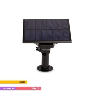 ACK AG60-01881 10 Watt/h Solar Aplik/Solar Kazıklı Bahçe Armatürü - Amber - PC Gövde