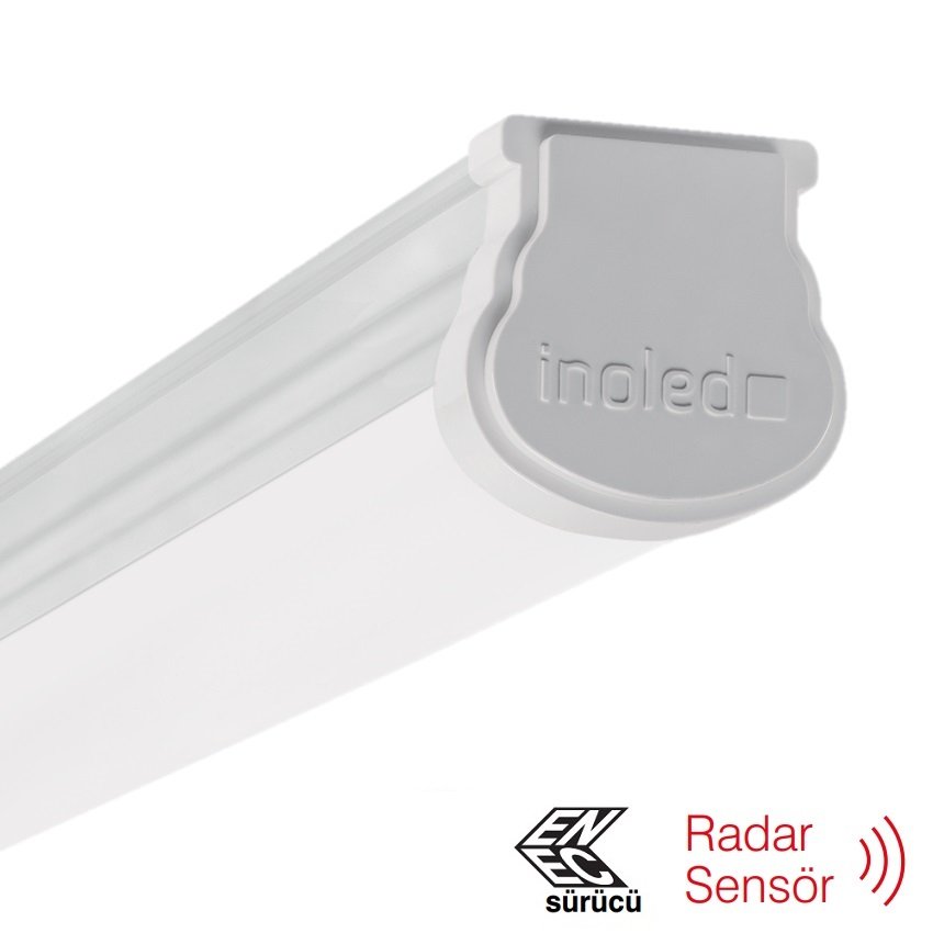 inoled 2954-03 40 Watt 120 cm Radar Sensörlü Nemliyer LED Etanj - ENEC Sürücülü - Ilık Beyaz (4000K)