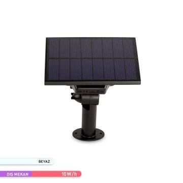 ACK AG60-01831 10 Watt/h Solar Aplik/Solar Kazıklı Bahçe Armatürü - Beyaz Işık (6500K) - PC Gövde