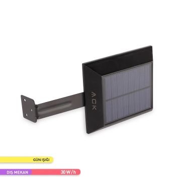 ACK AG60-04801 30 Watt/h Solar Aplik - Gün Işığı (3000K) - PC Gövde