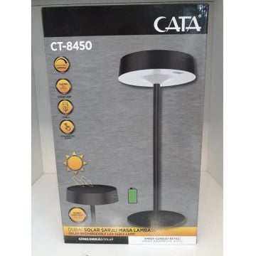 CATA CT-8450 Dubai Dimli ve Şarjlı LED Masa Lambası - 3 Işık Renkli (Beyaz + Ilık Beyaz + Gün Işığı)