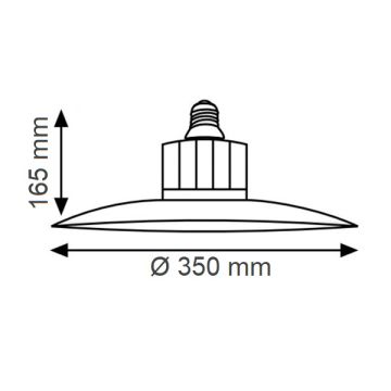 K2 GLOBAL KES141 100 Watt LED Pendante Armatür - Beyaz Işık (6500K)