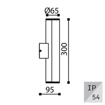 EGGE EG-9525 8 Watt Antrasit Dış Mekan LED Aplik - Gün Işığı (3000K)