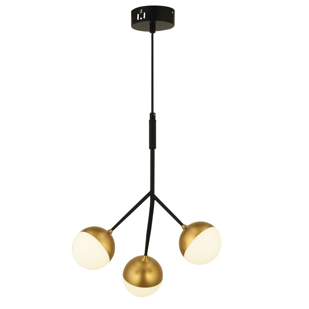 CL-593-3 Üçlü Eskitme-Siyah LED Avize