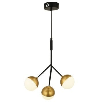 CL-593-3 Üçlü Eskitme-Siyah LED Avize