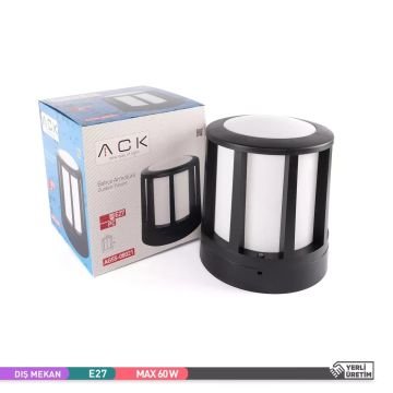 ACK AG55-08021 Siyah Set Üstü Aplik (PC Gövde- E27 Duylu)