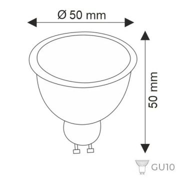 HELIOS HS 2034 7 Watt GU10 Duylu Mercekli LED Ampul