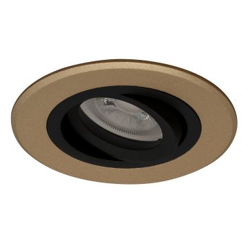 goldX ZE807-G Gold Sıva Altı Yuvarlak Spot Kasası