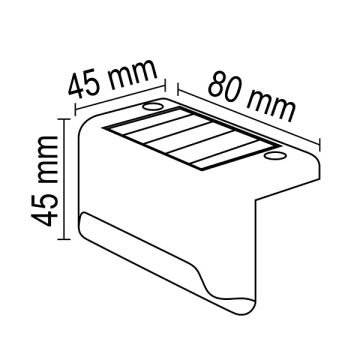 FORLIFE FL-3252 3 Watt Solar Duvar Apliği