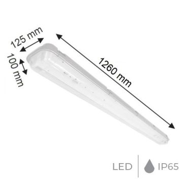 K2 GLOBAL KDL475 2x36 Watt IP65 Exproof LED Etanj Armatür (Elektronik Balast)