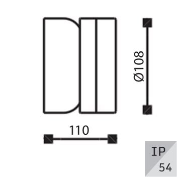 EGGE EG-9575 6 Watt Antrasit Dış Mekan LED Aplik - Gün Işığı (3000K)