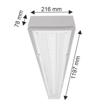 K2 GLOBAL KDL470 75 Watt LED Yüksek Tavan Armatürü (SAMSUNG LED & DOB Driver)