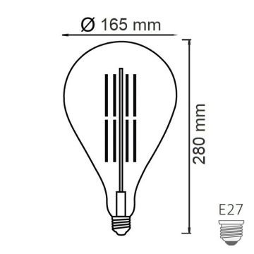 HOROZ 001-049-0008 TOLEDO 8 Watt Rustik LED Ampul (Amber)