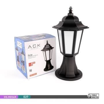 ACK AG57-05221 Perge Siyah Set Üstü Aplik (PC Gövde- E27 Duylu)