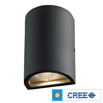 EGGE EG-9220 2x6 Watt Antrasit Çift Yönlü Dış Mekan LED Aplik (CREE LED) - Gün Işığı (3000K)