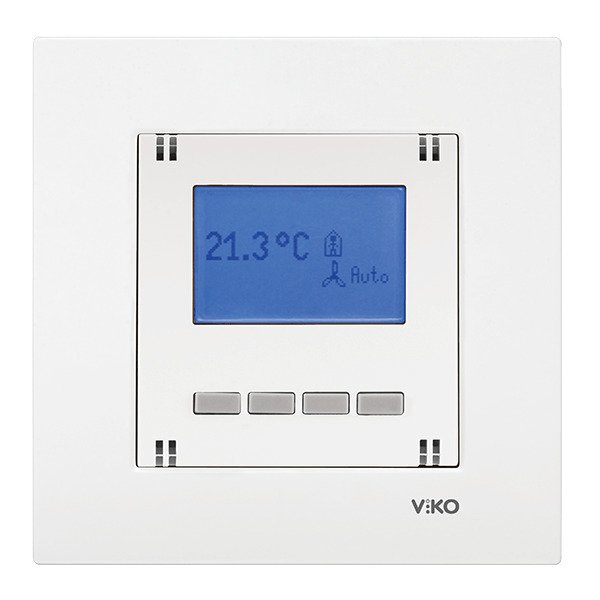 VİKO Karre/Meridian 90967132 Programlanabilir Dijital Termostat (Isıtma) [Beyaz]