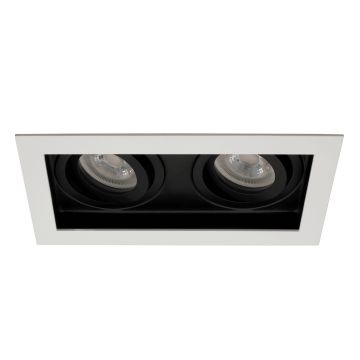 goldX ZE840-WH-B Beyaz-Siyah İkili Spot Kasası