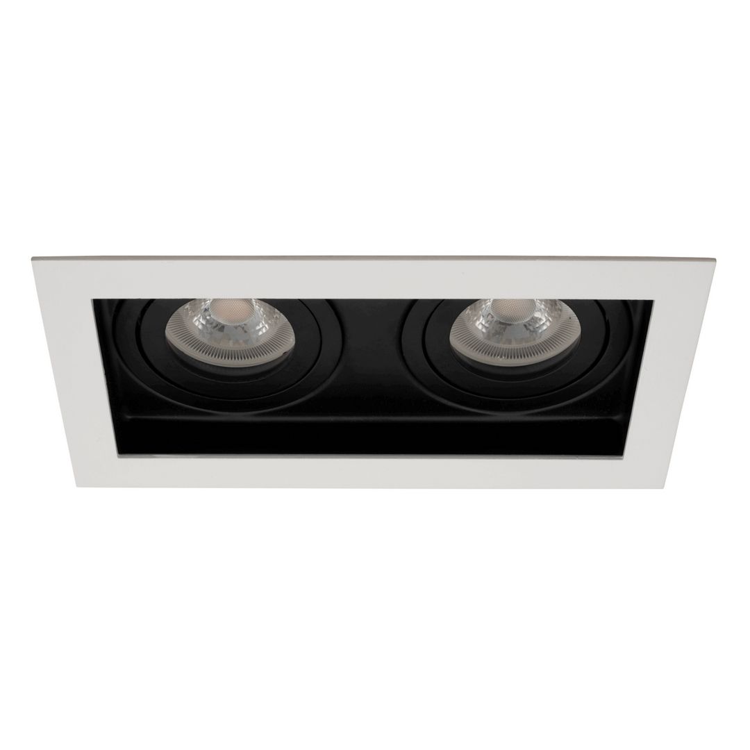 goldX ZE840-WH-B Beyaz-Siyah İkili Spot Kasası
