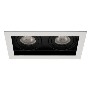 goldX ZE840-WH-B Beyaz-Siyah İkili Spot Kasası