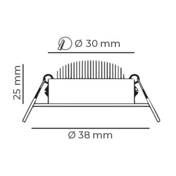 DÜNYA LED HS450 3 Watt Beyaz LED Yıldız Spot