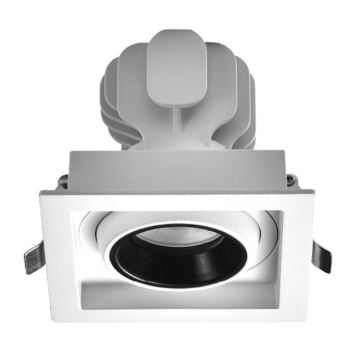 MOLLED MOL5024 20 Watt Beyaz/Siyah Kasa LED Mağaza Spotu (SAMSUNG/OSRAM LED & EAGLERISE/PHILIPS/LIFUD Driver)