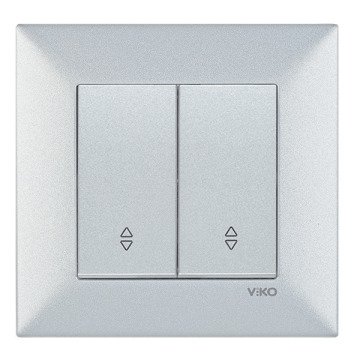 VİKO Novella/Trenda 92605017 Komütatör Vavien Düğmesi [Gümüş]