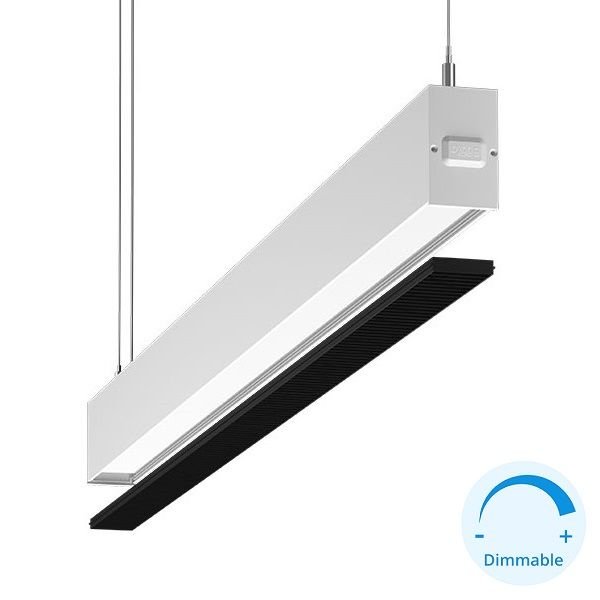 GOYA GY 8054-180 Beyaz Kasa 51 Watt 180 cm Kamaşma Önleyicili DİMLİ Lineer Sarkıt Avize