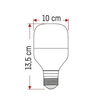 YCL YL 0030 30 Watt Prizmatik Camlı Torch LED Ampul