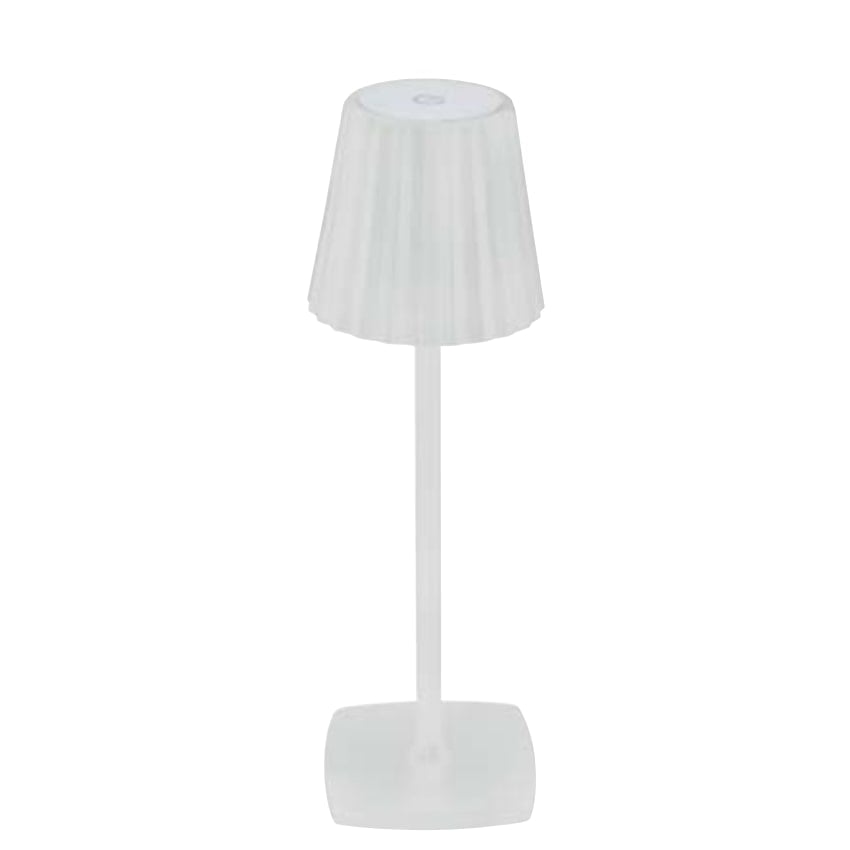 HOROZ 050-001-0001-Beyaz 3 Watt Dimli ve Dokunmatik, Şarjlı LED Masa Lambası - 3 Işık Renkli (Beyaz + Ilık Beyaz + Gün Işığı)