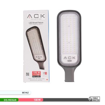 ACK AT41-19130 100 Watt LED Sokak Armatürü - Beyaz Işık (6500K)