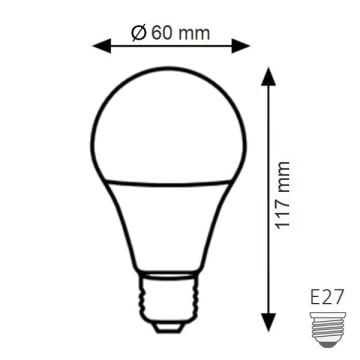 K2 GLOBAL KES300 9 Watt RGB LED Ampul