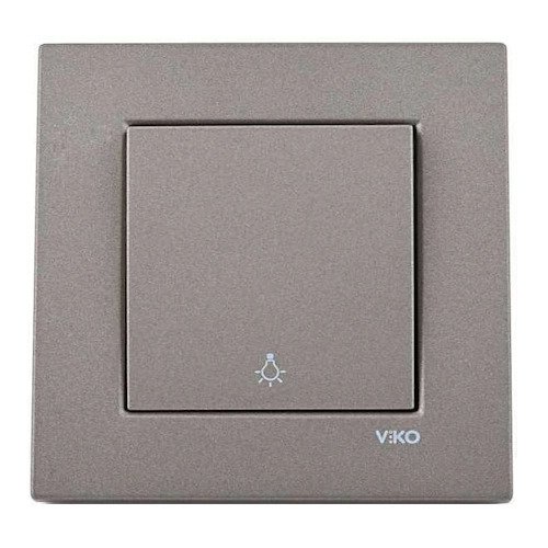 VİKO Novella/Trenda 92605303 Light Anahtarı Düğmesi [Antrasit]