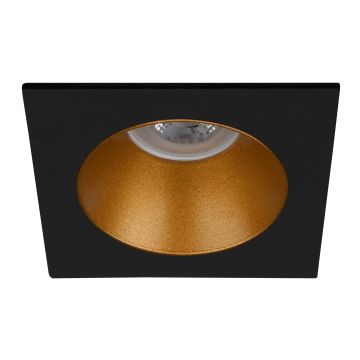 goldX ZE709-BG Siyah-Gold Sıva Altı Kare Spot Kasası