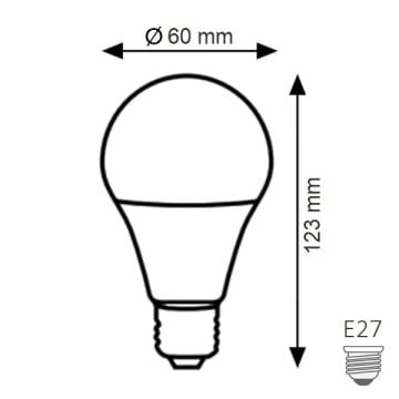 K2 GLOBAL KES182 14 Watt LED Ampul