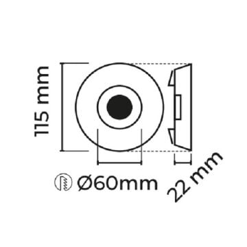 MOLLED MOL570 Dekoratif LED Kristal Spot (Çerçeve Işıklı)