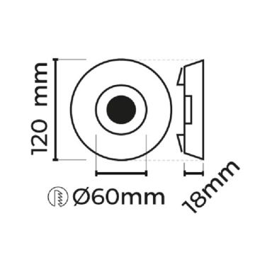 MOLLED MOL573 Dekoratif LED Kristal Spot (Çerçeve Işıklı)